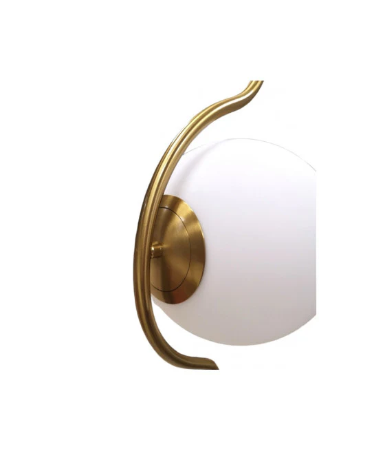 Araña de suspensión de plata con 6 bolas Burbujas blancas en vidrio G9 33733 Ataque