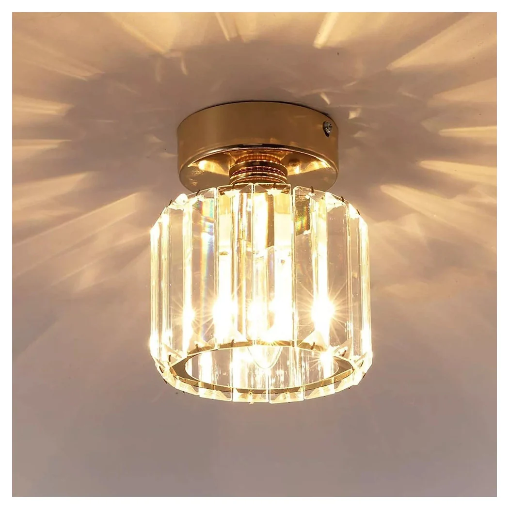 E27 Techo en el techo de techo de techo de oro en el diseño elegante de diseño de cristal