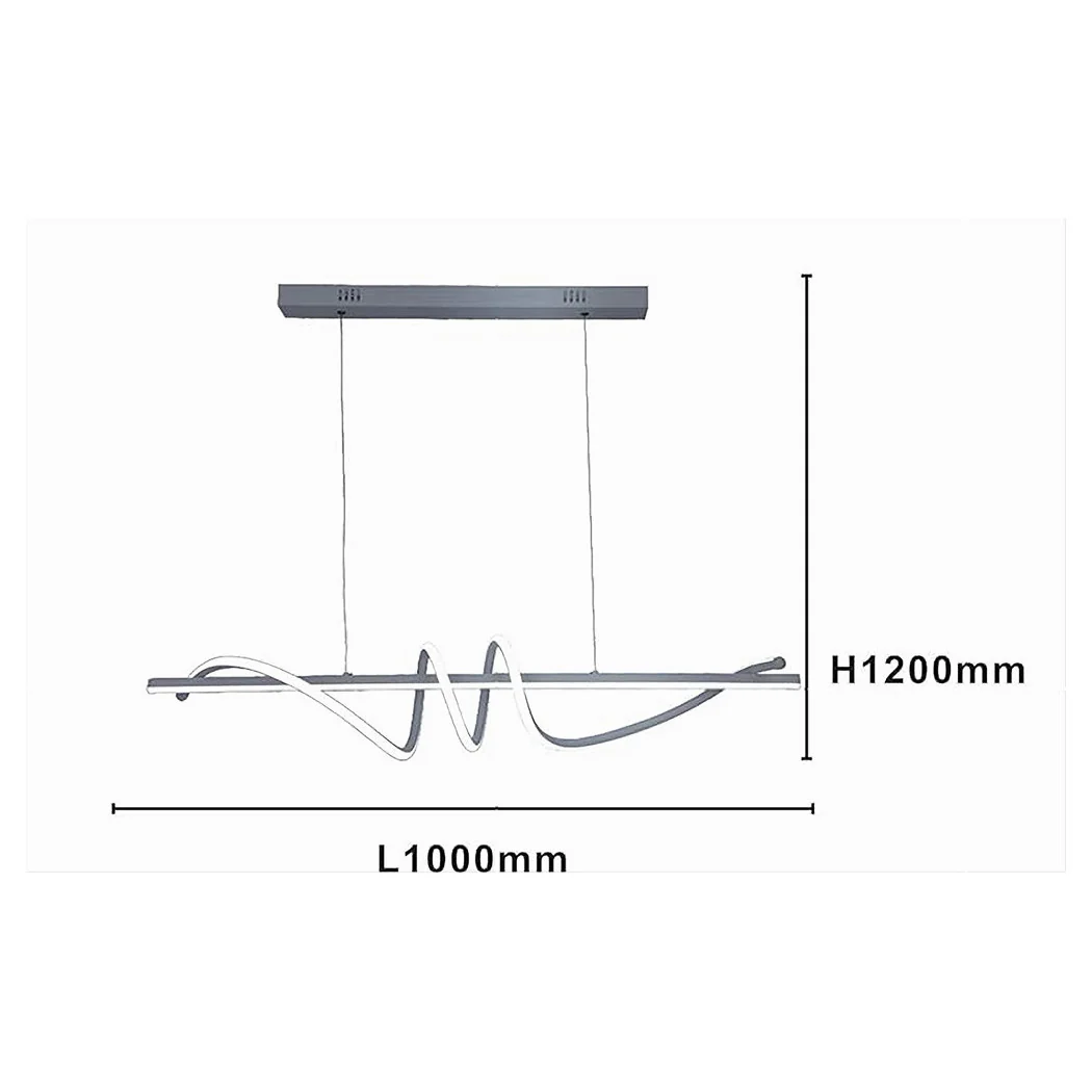 Lámpara de suspensión LED 65W SPIRY SPIRAL LIGHT 6500K HORIZONTAL VORTEX 32477