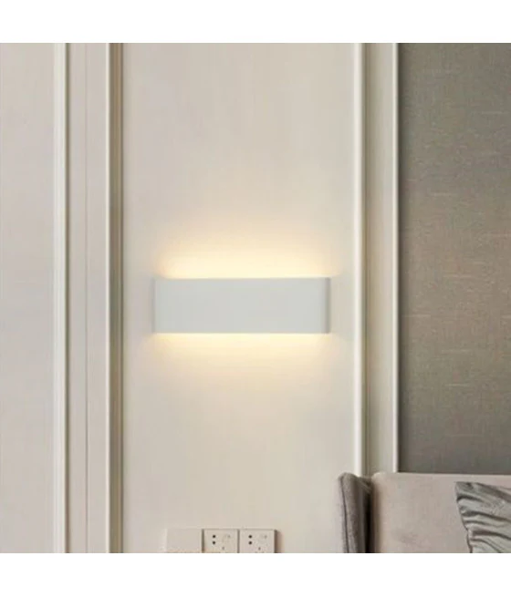 12W LED Luz de pared cuadrado oro luz moderna luz mínima 6500k 71286