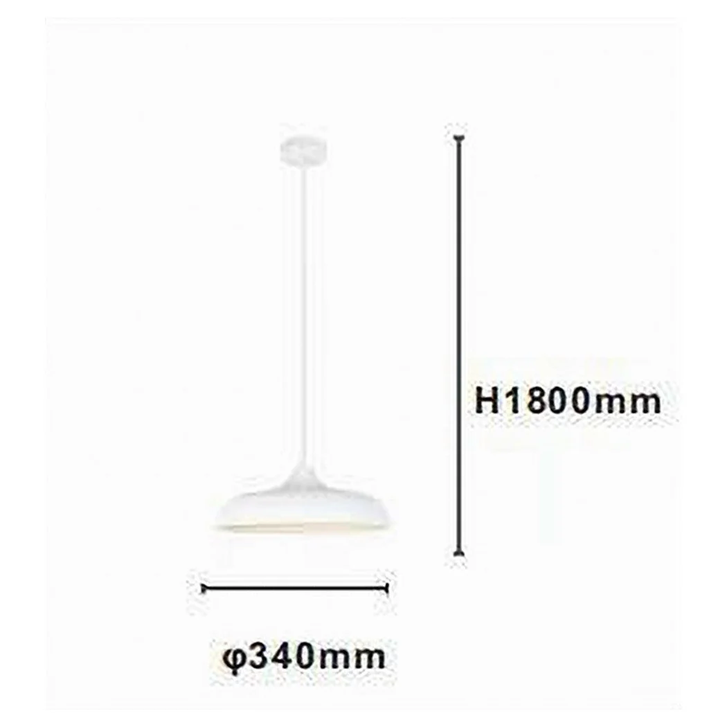 Araña contemporánea contemporánea Chandelier E27 Blanco Doma Hierro Pantalla 33344