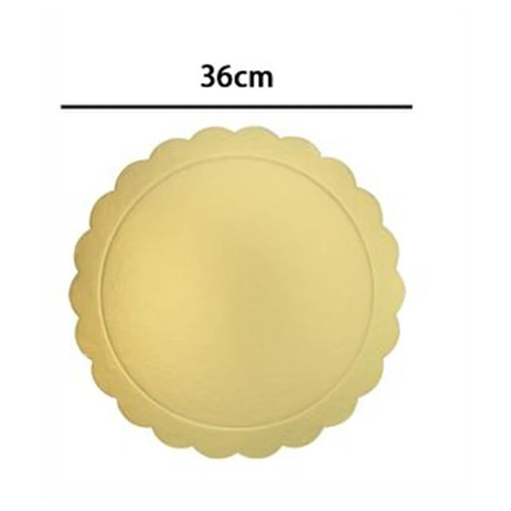 Set 2 PCS Base para la puerta de la torta redonda dorado Notororta 36 cm con Bordino 31167