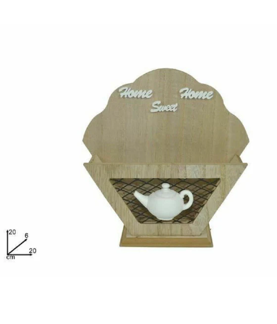 Plancha de objetos de hierro Tela de impresión Tela Amarillo Hojas de corazones 30x20x15cm 10617