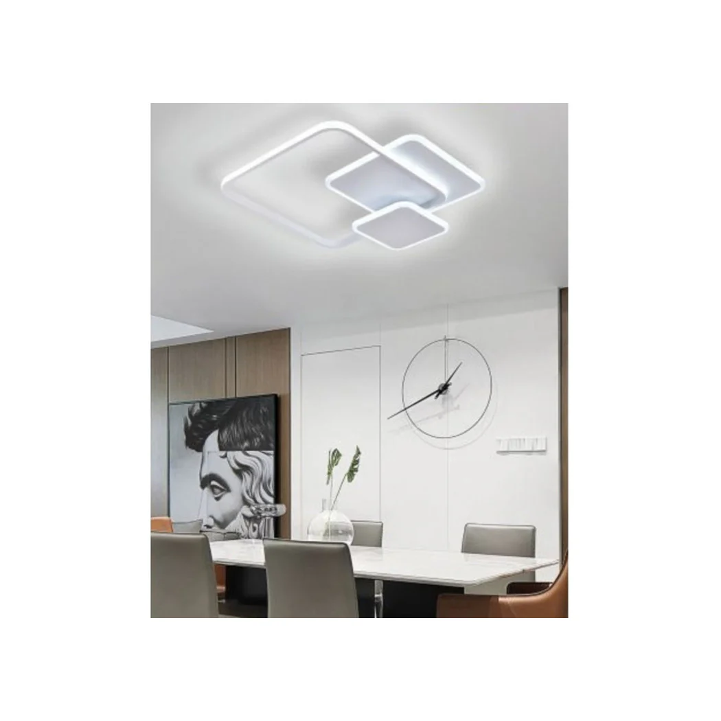 Techo Luz Frío LED cuadrado 50W Lámpara de techo Blanco Moderno 50064