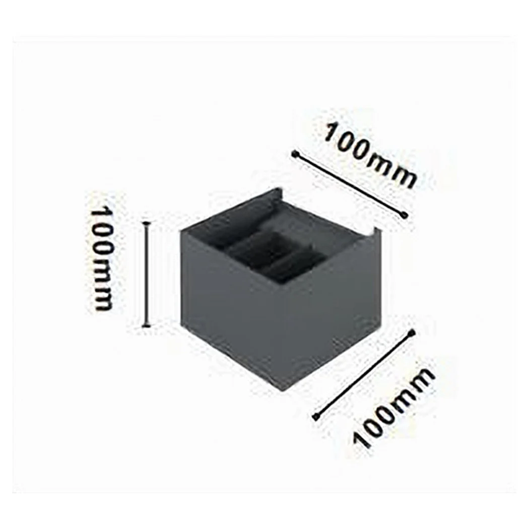 Applique LED en cubo 12 vatios cuadrado lámpara de pared pared interna ip20 00762