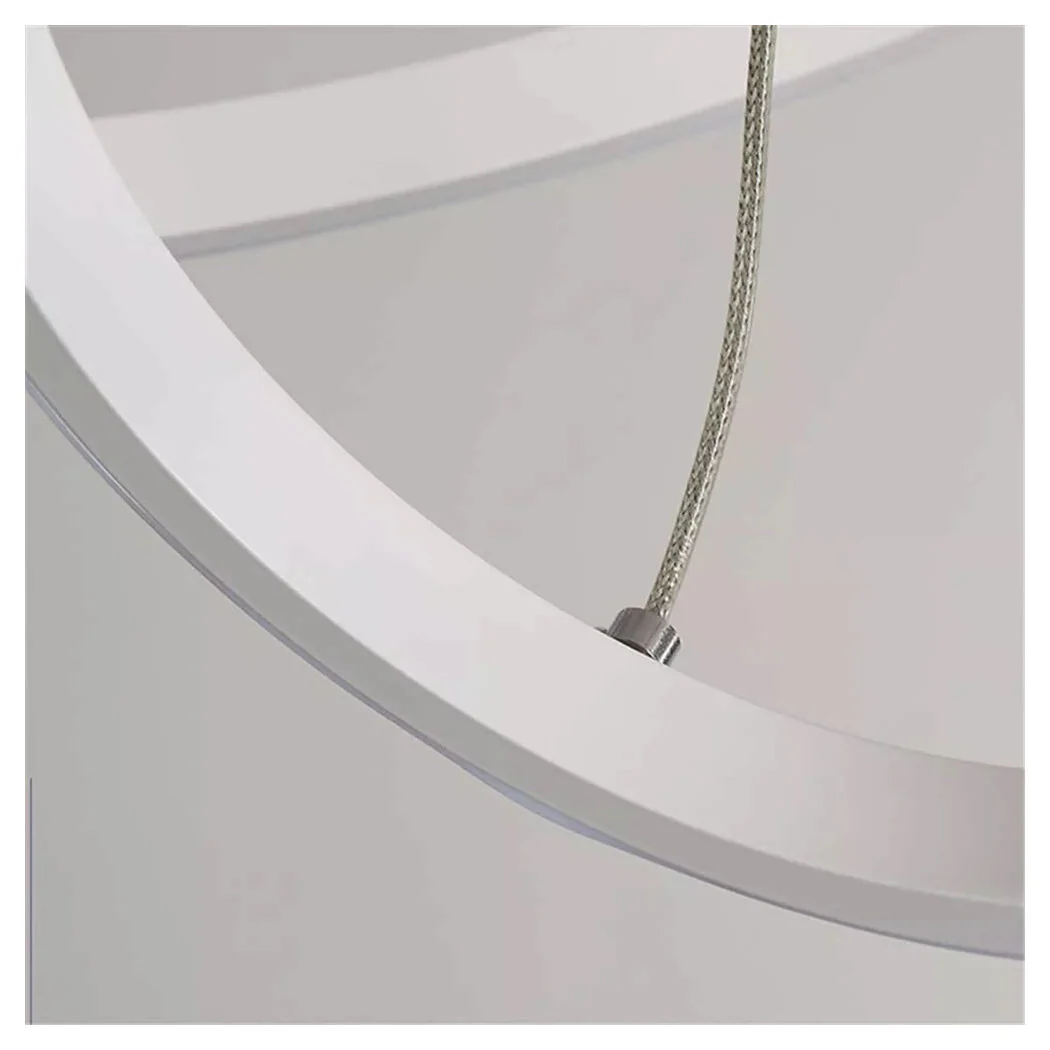 LED 120W LED araña suspendida 4 anillos colgantes redondos anillos de luz blanca 6500k 50316