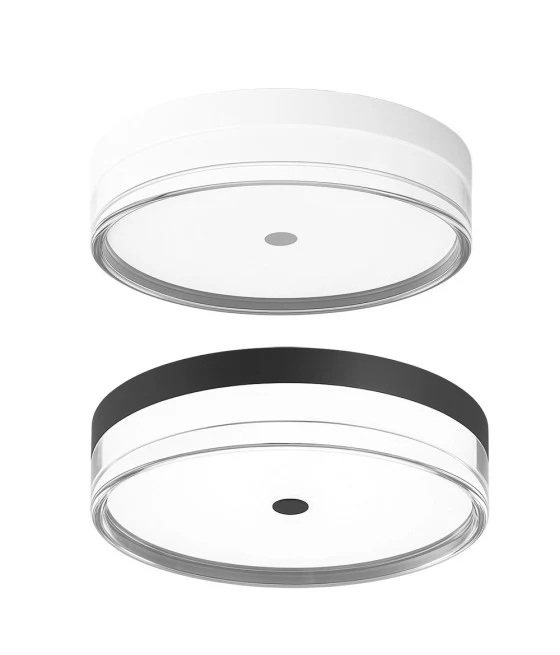 Luz de techo de techo 65W Ø50cm diseño LED Cristales en capas Cadena de luz fría 10805