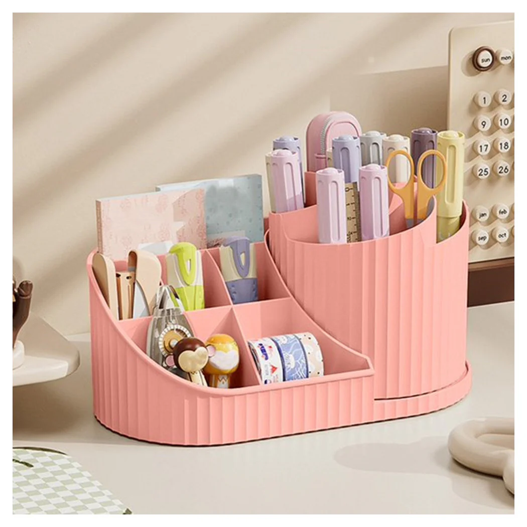 Caja de escritorio Puerta Lápices labiales Cosméticos Papeleria WC Bolígrafos