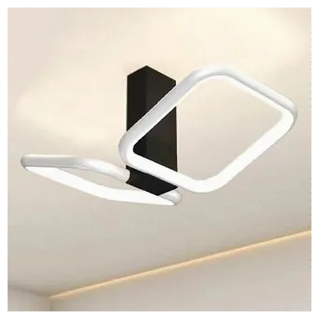 20W LED Techo LED 2 Cuadrados Diseño Blanco Lámpara de techo moderna 50568