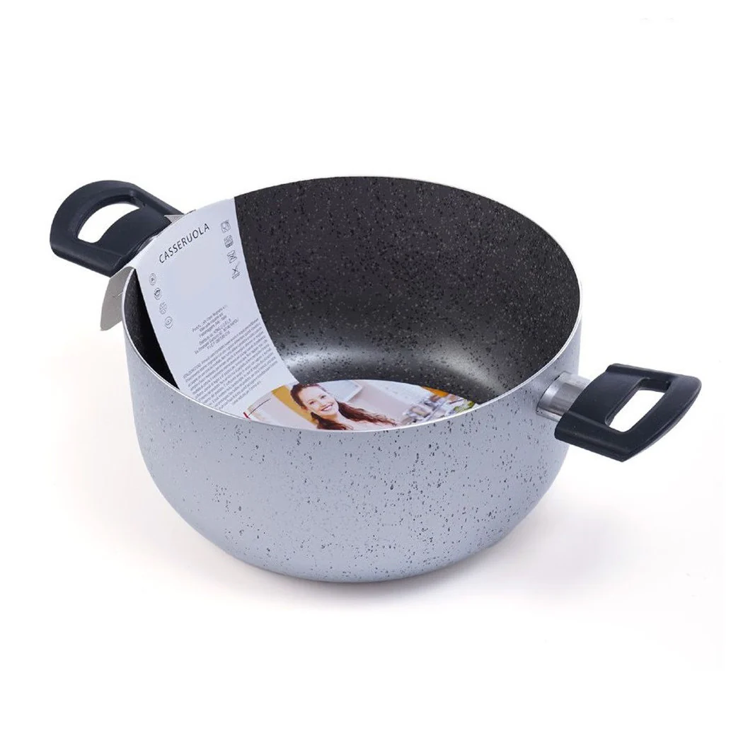 Pote de cazuela con 2 manijas antiadherentes Diámetro 14/16/24/26 CM Herramienta para cocinar