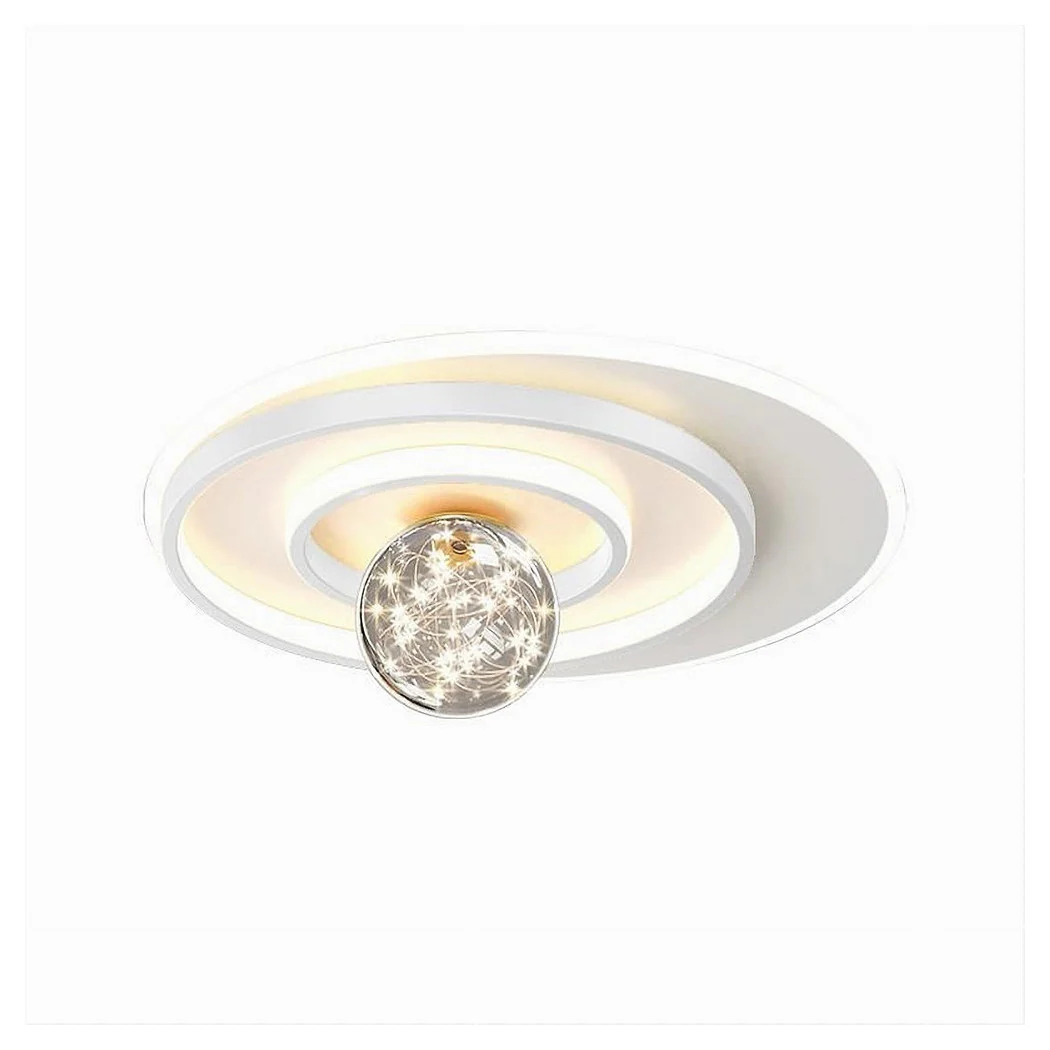 LED 48W Techo LED Círculo Espiral Espiral Esfera blanca Araña Redonda Luz natural 70753