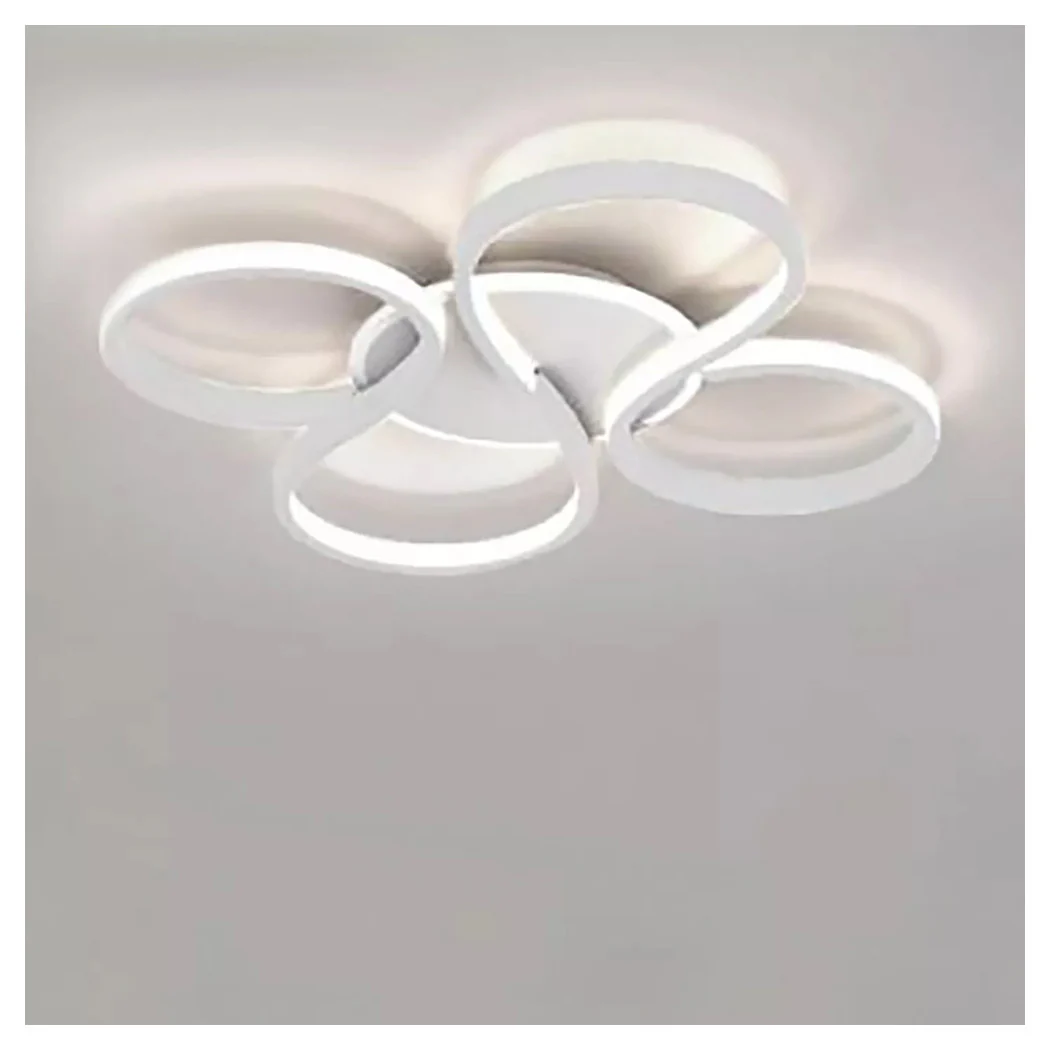 Luz del techo LED 48W blanco Araña corrugada Olas modernas Luz natural 70913