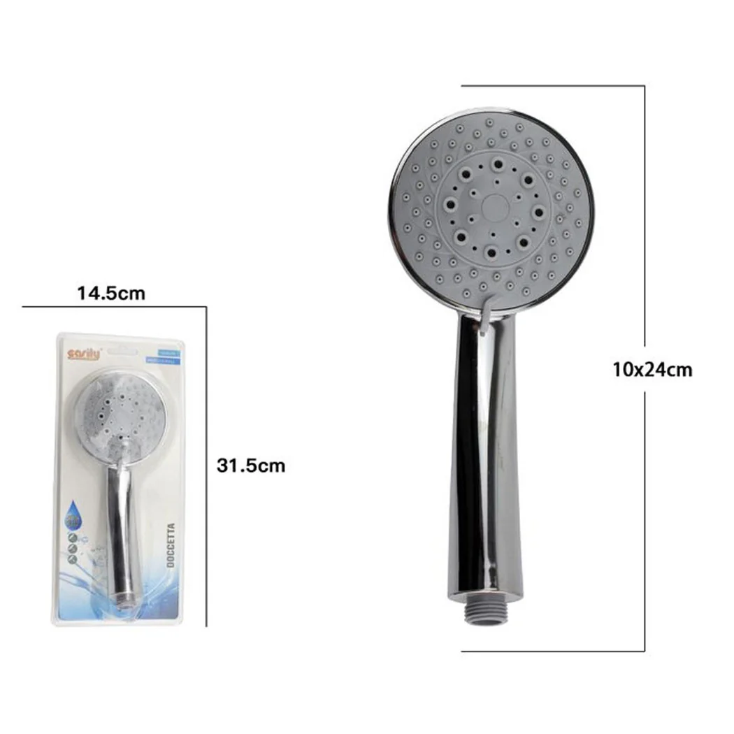 Shower Head Hand Shower Multi-fold Dockey Modern Round Bathroom 10x24cm 69052