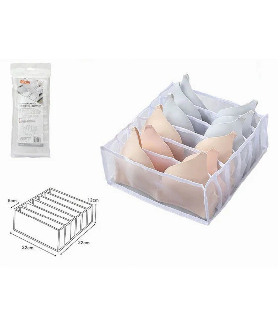 Objetos de ropa de ropa de canasta en cuerda tejida 35 x 40 cm con manijas 10680