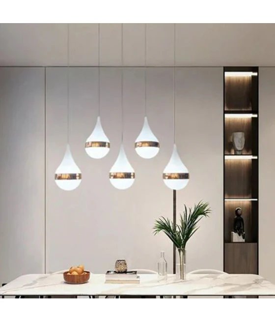 Láñada de suspensión LED 58 W Sinkless ondulado ondulado blanco 32125