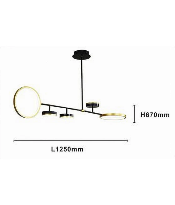 Techo Techo Luz 65W Ø50cm LED Cristales redondeados Decorados Luz de frío 63283