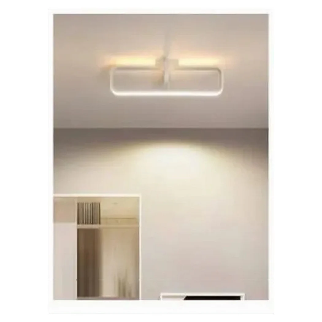Luz de techo LED 32W blanco rectangular diseño moderno araña techo 50217