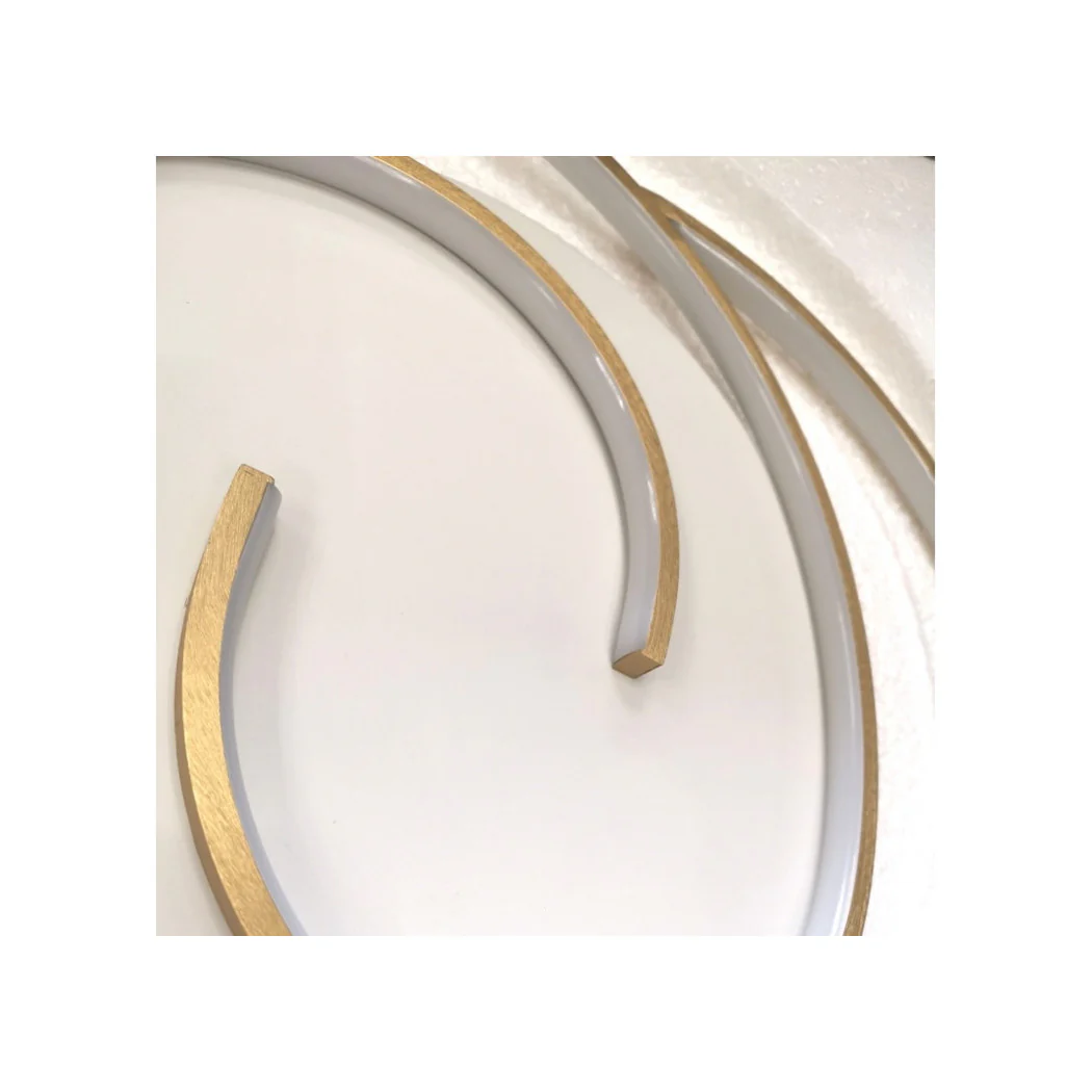 Luz de techo LED 45W Círculo Espiral Vortex Oro Araña Luz de techo 4000K 70630