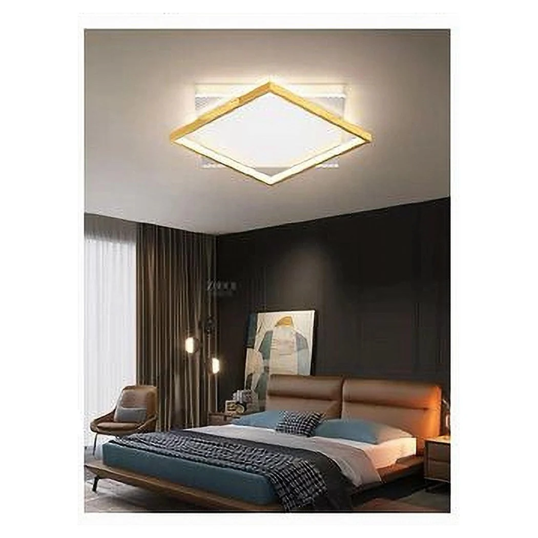 Luz de techo LED 30 vatios cuadrados de oro claro de lámparas de lámpara de araña 71040