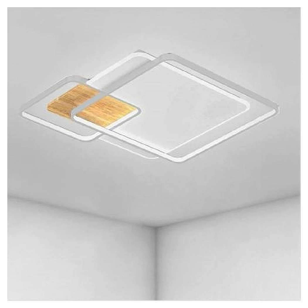 Luz de techo LED 40W cuadrado blanco araña techo moderno luz fría 70869