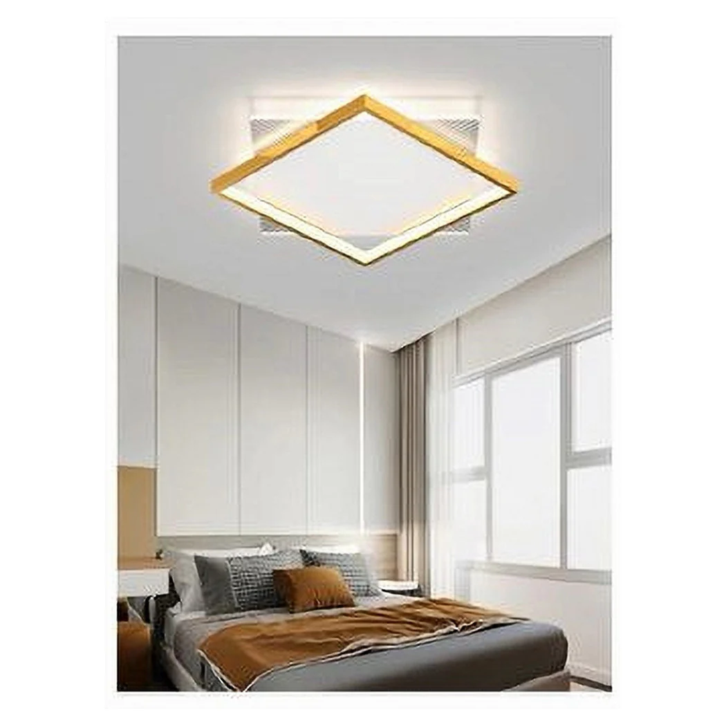 Luz de techo LED 30 vatios cuadrados de oro claro de lámparas de lámpara de araña 71040