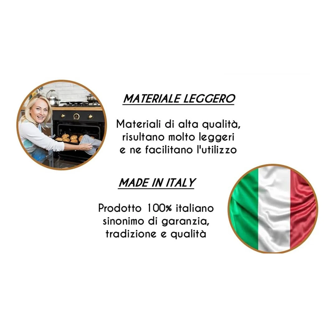 Hoja de hornear rectangular de alta escalona 20x14xh5cm para la freidora 054064