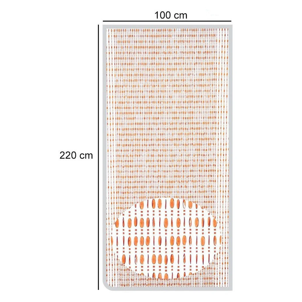 Tienda de mosswing con cables Beads Brown PVC 100x220 cm Decoración TPL10 017330