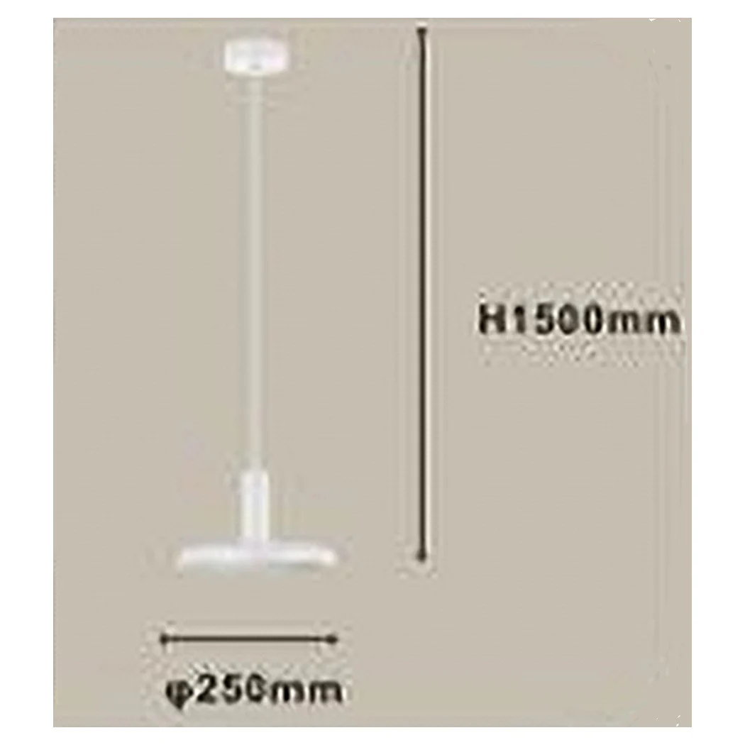 Lámpara colgante de diseño moderno con pantalla de hierro blanco E27 IP20 33740