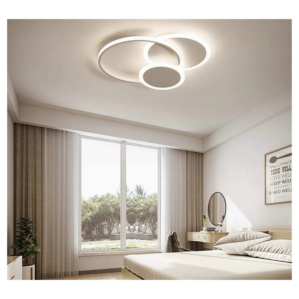 Luz natural Luz de techo Luz de techo 38W araña moderna techo blanco 50019