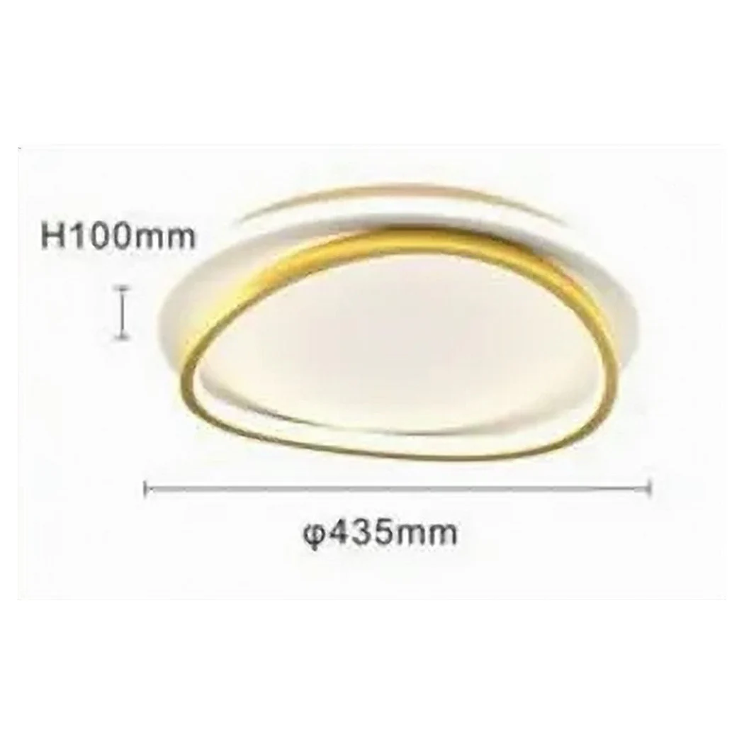 Luz de techo LED 36W Círculo de oro blanco Círculo moderno Techo redondo Luz natural 71493