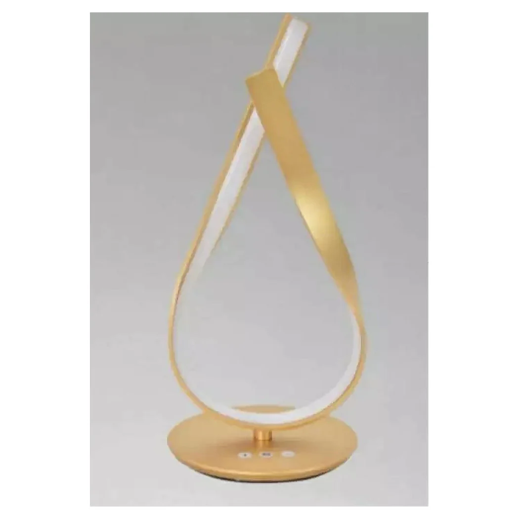 Lámpara de mesa de diseño de diseño de diseño de oro 12W LED trenzado LED 1201212