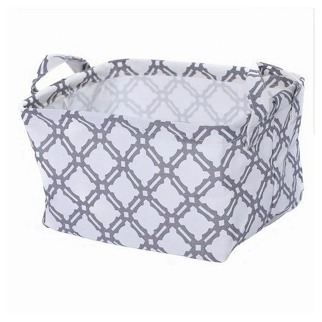 Cesta de contenedor de ropa de cama Lino Negro Mimbre 20x15x16cm 79202