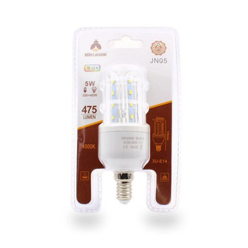 Bombilla LED E14 5W 3U JN05 TUBO LINEARIO TUBO TUBO LUZ NATURAL 4000K 475LM 87132