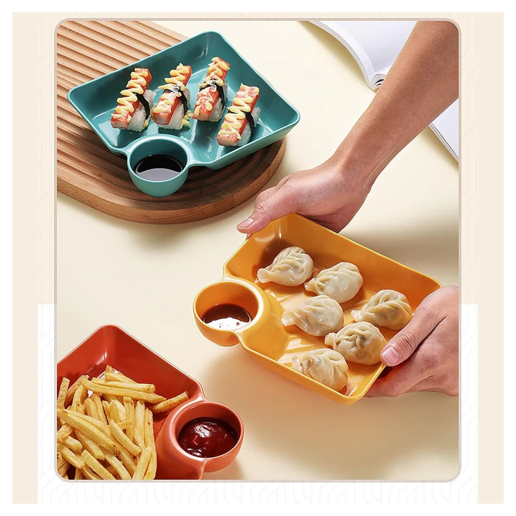 Set de 8pcs placa de piso multifuncional para salsas de buceador para salsas para bocadillos