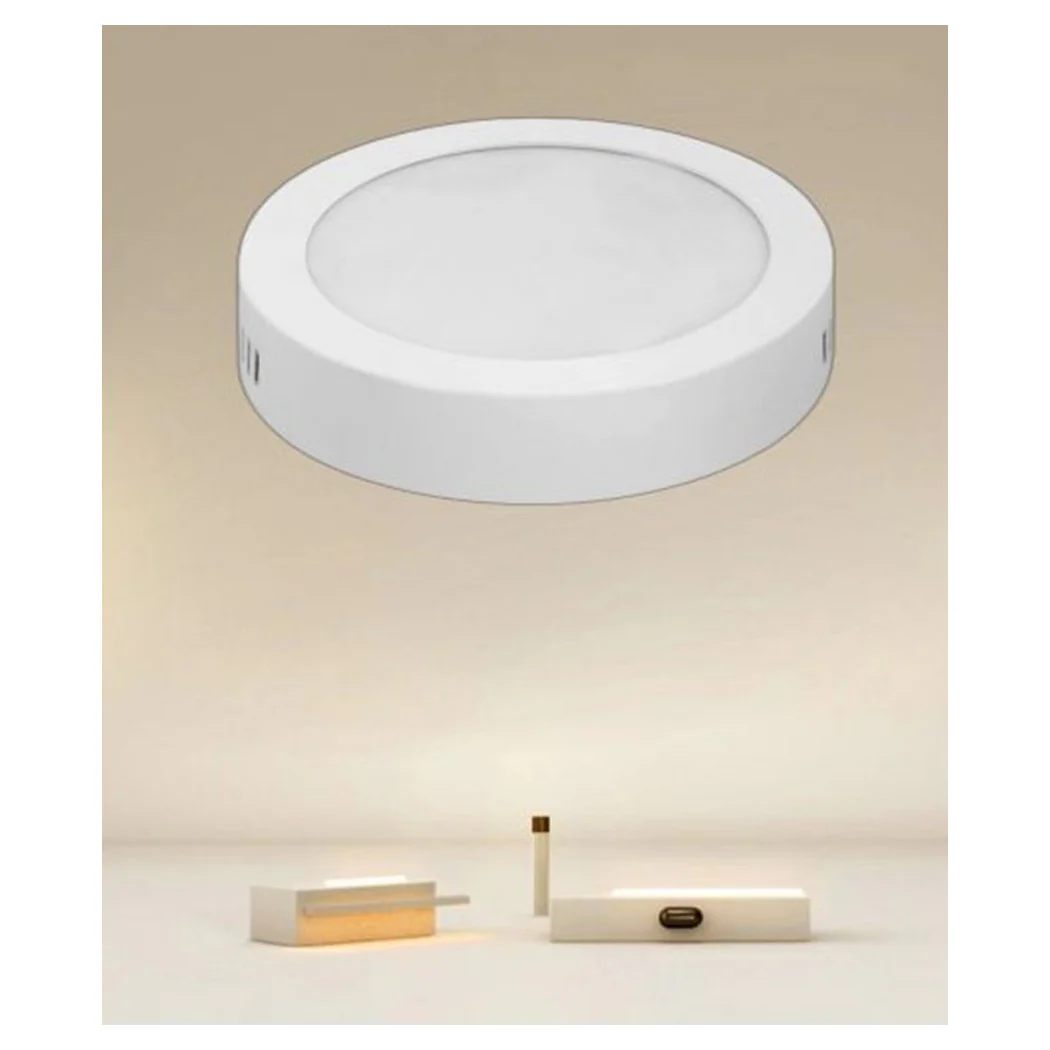 LED 12W LIGHT LIGHT 3000K-6500K Desplorador de pared de techo redondo 1320lm 00137