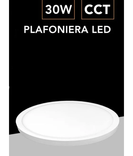 Techo Circular LED Techo LED 45W Anillo Blanco Oro Luz Frío 6500k 91454