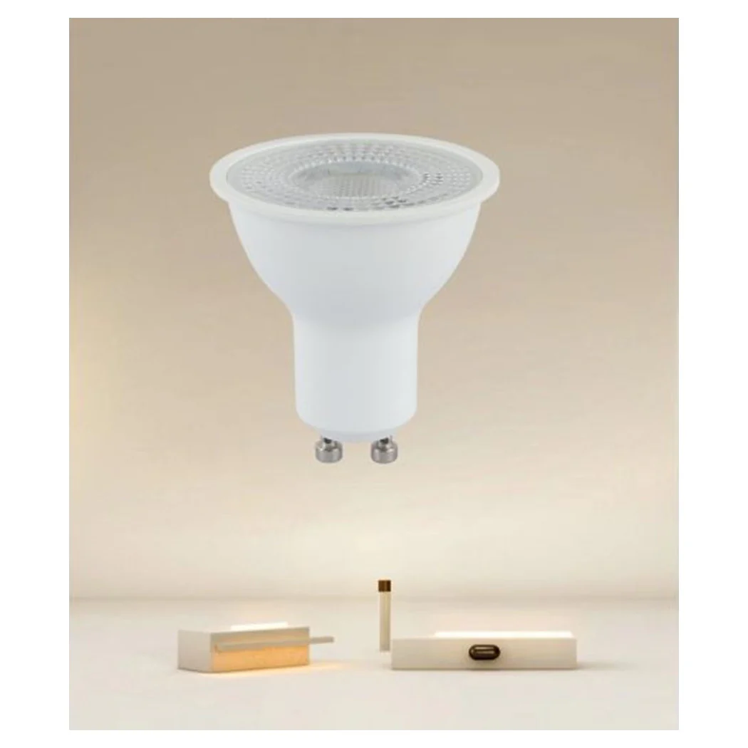 LAMPADINA LED ATTACCO GU10 9 W LUZ CALDA 3000K 913 LM BIANCO LAMPADA IP20 00465