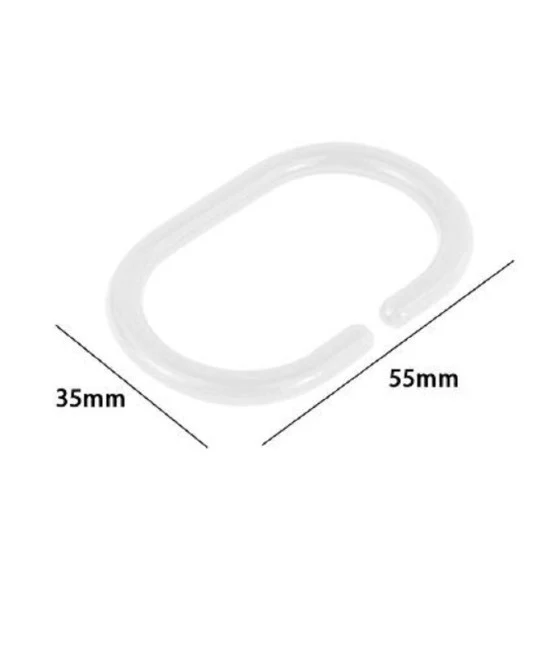 Baño de baño de cortina de ducha 12 ganchos impermeable corazones rojos rosa 240x200cm 87562