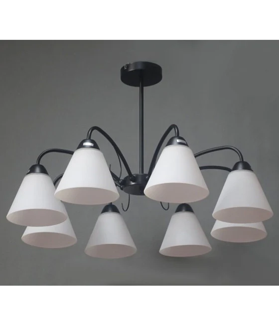 Moderna suspensión araña en forma de anillo de lámpara flotante de doble nube