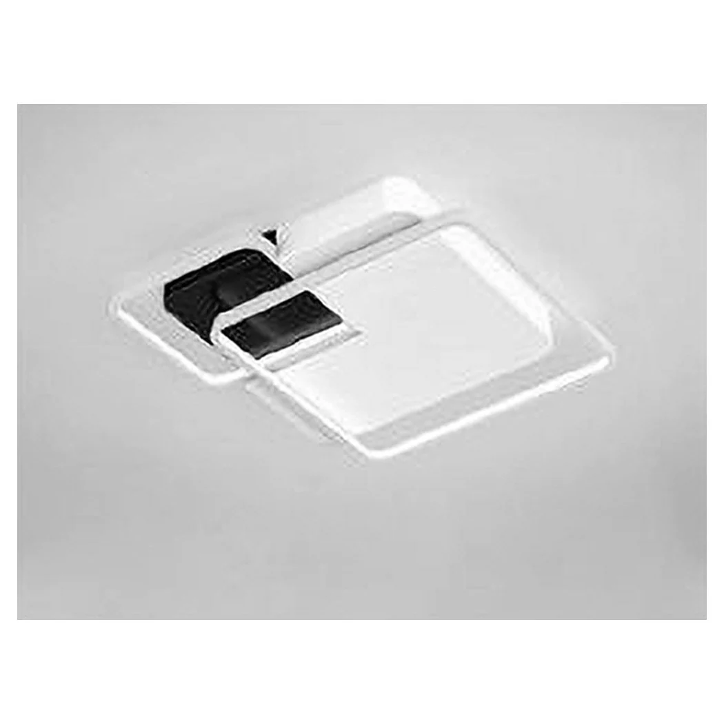 Luz de techo LED 35W 3 cuadrado blanco Negro Lámpara de techo de lámpara de negro 70821