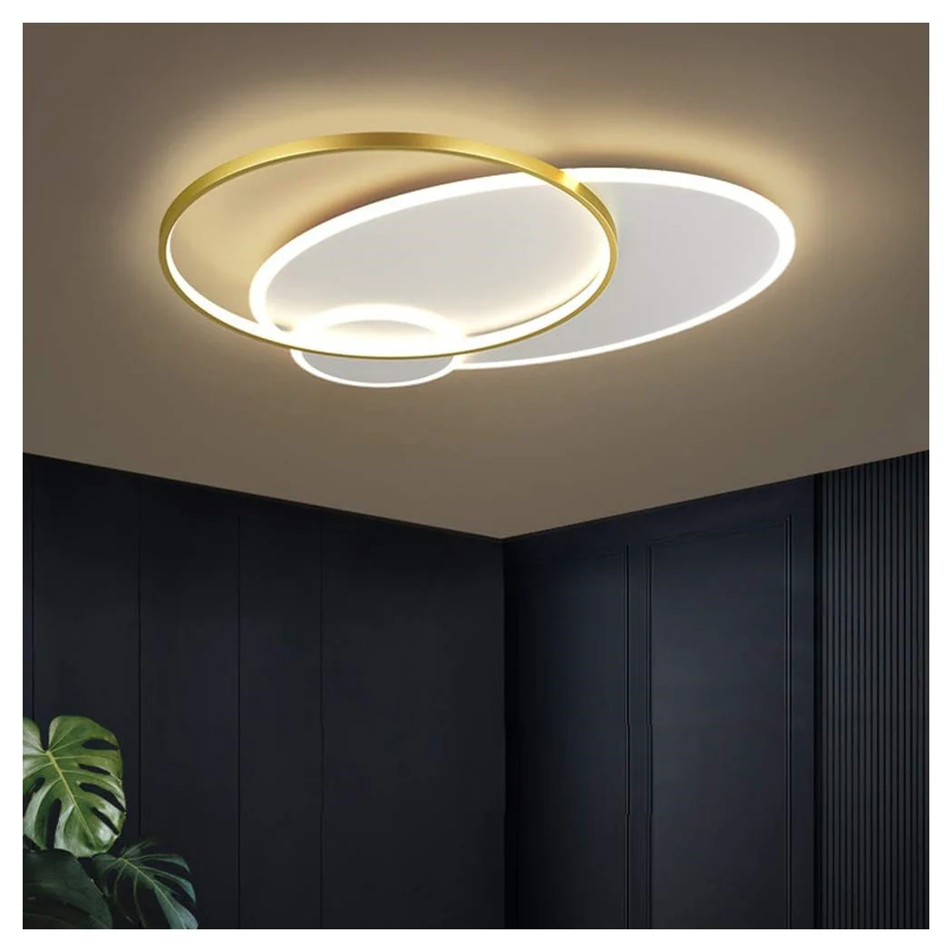 LED 42W Techo LED Círculo Blanco Oro Moderno Techo Rovo Luz Natural 71554