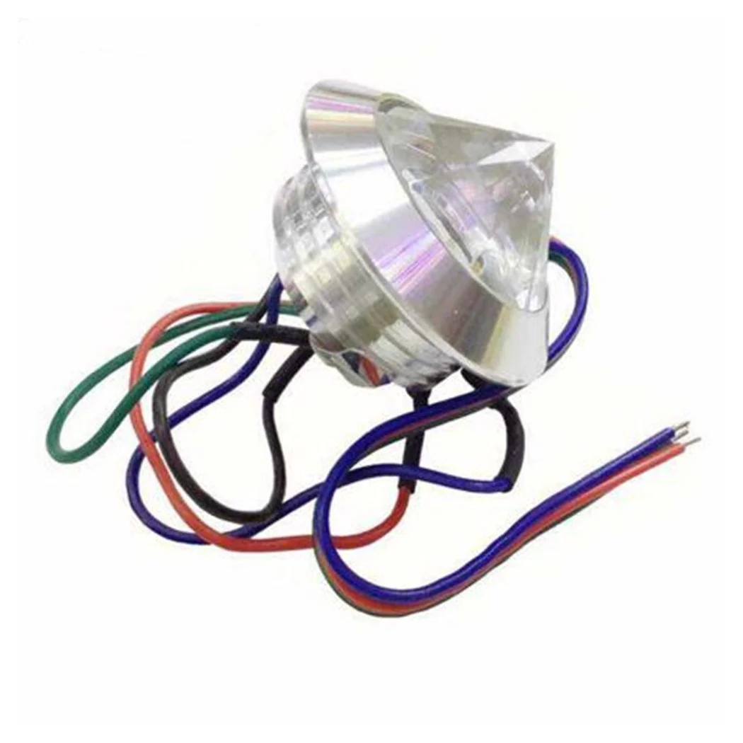 Foco Lámpara de techo Lámpara de techo Diamante Efecto de cristal 3W 5V LIGHT RGB LS16-RGB