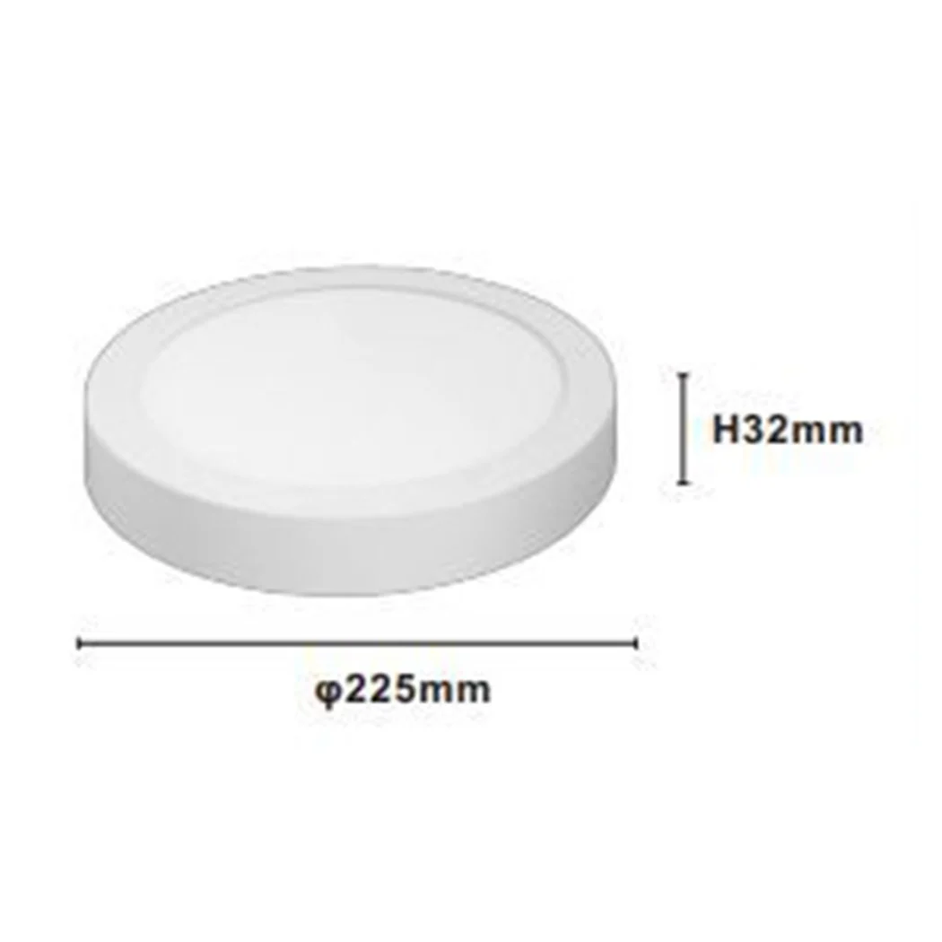 LED 18W LIGHT LIGHT LIGHT 3000K-6500K Techo redondo Muro de techo 1980LM Interruptor 00144