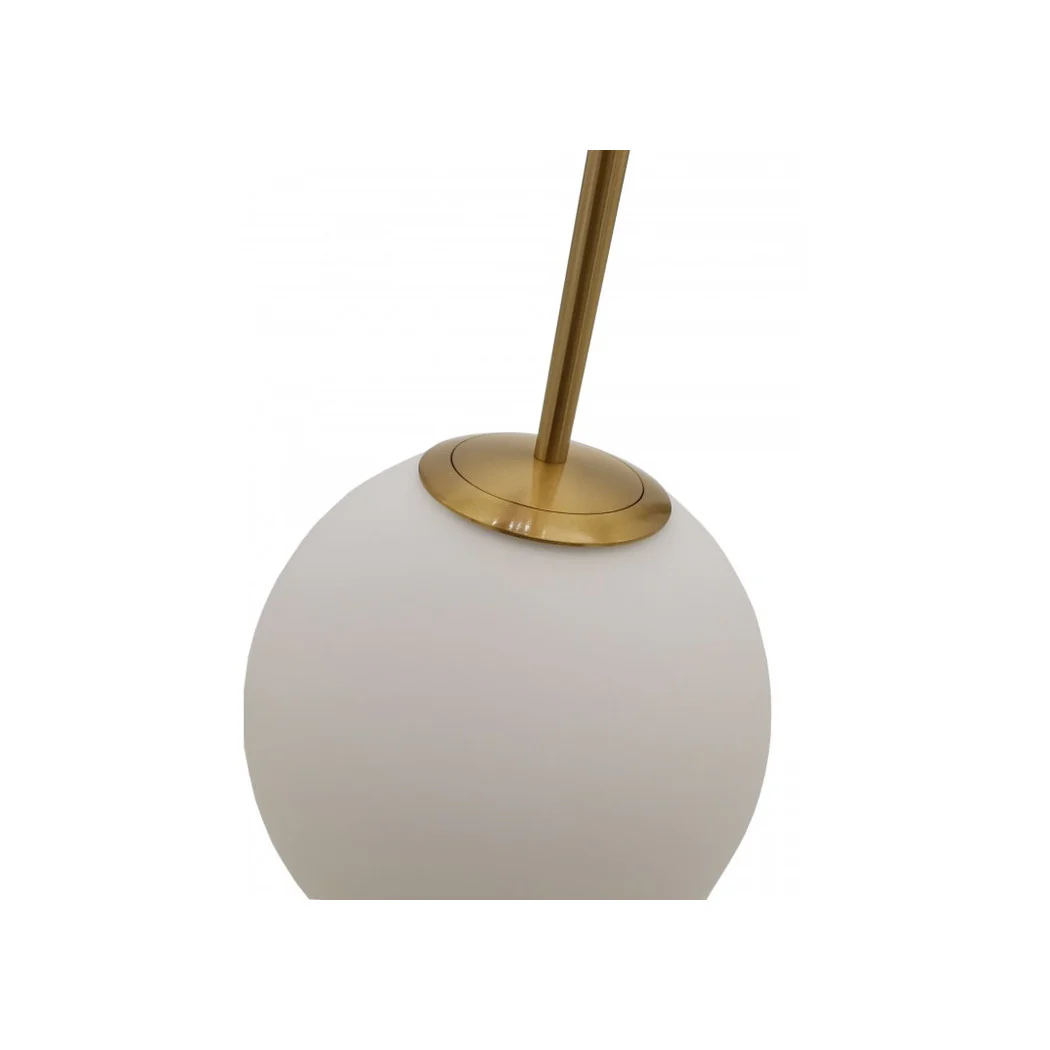 Araña de suspensión de oro con bola de cristal blanca E27 Minimal Minimal 33504