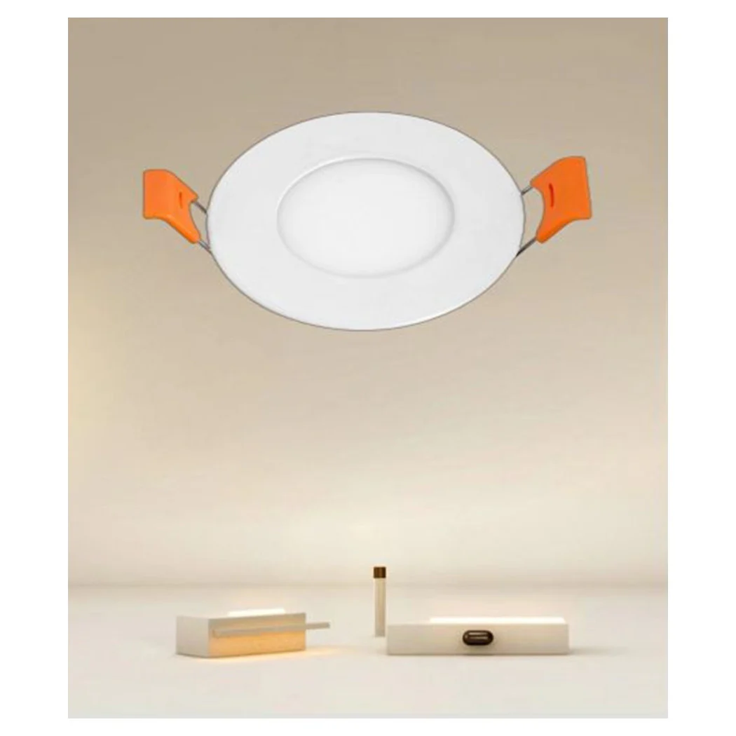 LED PANEL 3 WATT POR INCASSO ROTONDO BIANCO Ø85MM LUCE 3000K-6500K IP20 00014