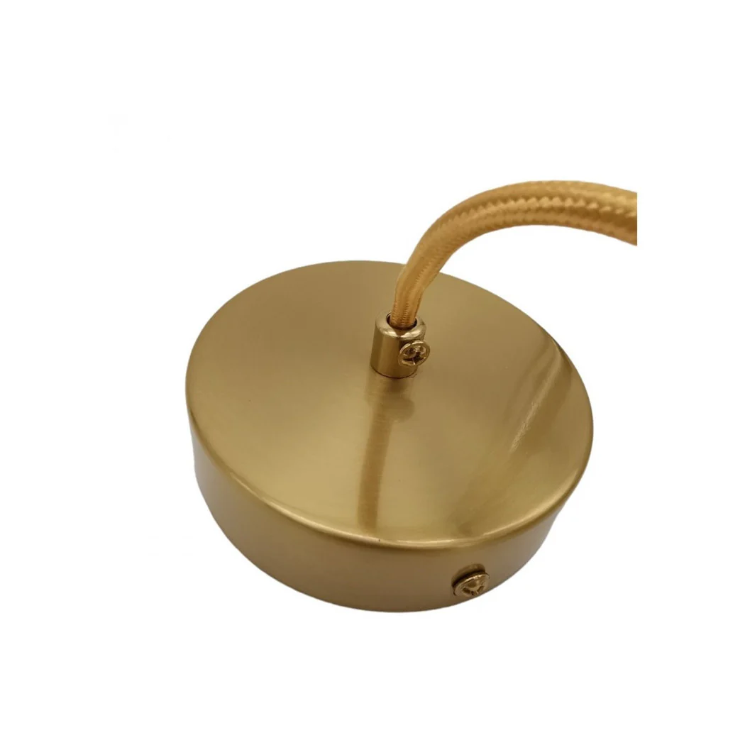 Araña de suspensión de oro con bola de cristal blanca E27 Minimal Minimal 33504