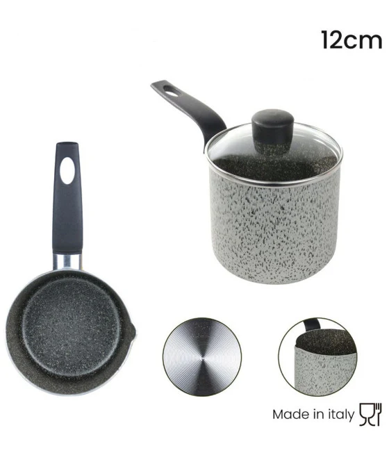 Recubrimiento anti-rayado de wok anti-palo para inducción con 2 asas de madera Ø24-28-32cm