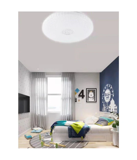 Luz de techo de techo de metal de oro blanco con 3 luces Lámpara Ataque E27 32668