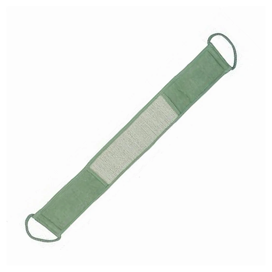Banda de esponja Esfoliator Washbag Baño Strip de ducha Green Back 79668