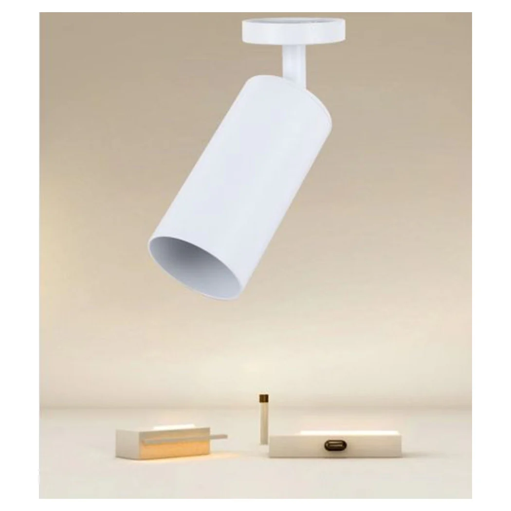 Spotlight blanco GU10 Ataque cilindro de pared de pared Luz de pared IP20 00717